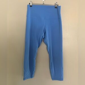 Light Blue Lululemon Align cropped leggings size 10
